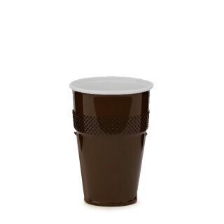 3000 Automatenbecher braun weiß 0,18 l
